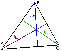 Высоты треугольника